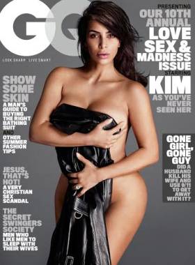 Photo: Kim K gets naked on the cover of GQ Magazine